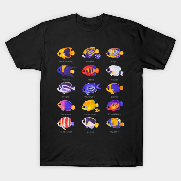 Angelfish! (marine) T-Shirt by pikaole